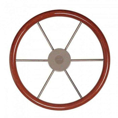 Steering Wheel - Mahogany Rim | Vetus KW55 - MacombMarineParts.com