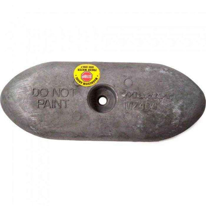 Streamlined Aluminum Hull Anode | Canada Metal CMMZ404A - MacombMarineParts.com