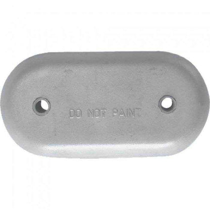 Streamlined Bolt-On Zinc Hull Anode | Martyr CMMZC406 - MacombMarineParts.com