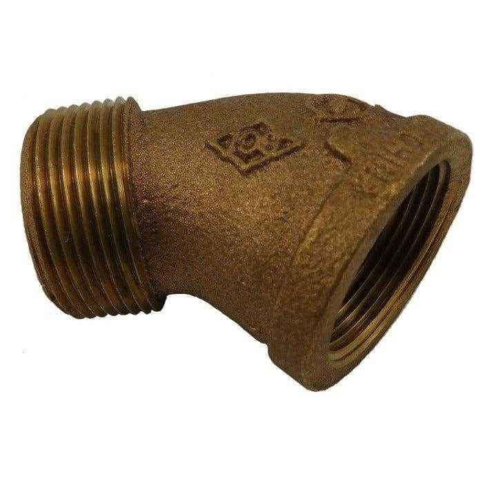 Street Elbow Bronze 45 Degree - 1 - 1/4 inch | ACR Industries 44 - 206 - MacombMarineParts.com