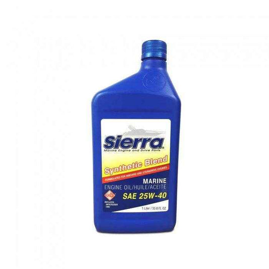 Synthetic Blend 25W-40 Marine Engine Oil | Sierra 18-9440-8 - MacombMarineParts.com