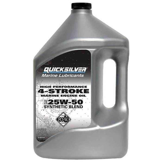 Synthetic Blend Marine Oil 1 Gallon 25W50 4 - Stroke | Quicksilver 92 - 8M0053664 - MacombMarineParts.com