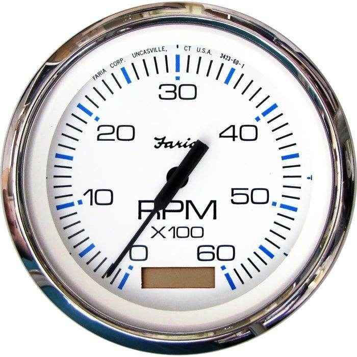 Tachometer With Hourmeter 0-6000 Rpm | Faria 33832 - MacombMarineParts.com