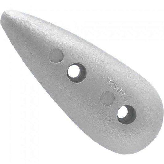 Teardrop Zinc Hull Anode | Martyr CMT20 - MacombMarineParts.com