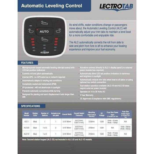 Trim Tab Automatic Leveling Control - Bennett LectroTab Lenco Upgrade | Lectrotab ALC - 1 - MacombMarineParts.com