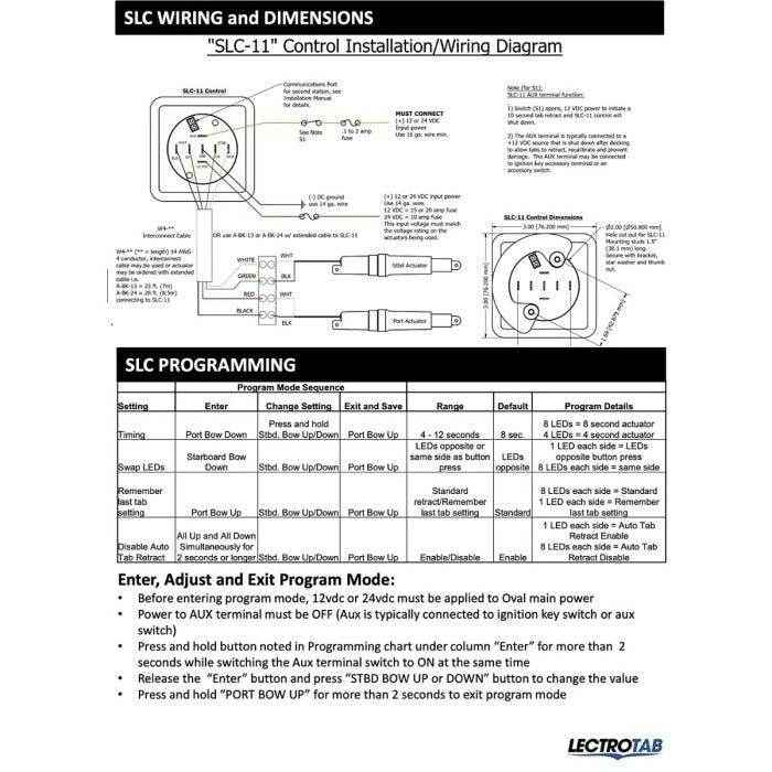 Trim Tab Control One - Touch Leveling with LED Tab Positioning Indicator | LectroTab SLC - 11 - MacombMarineParts.com