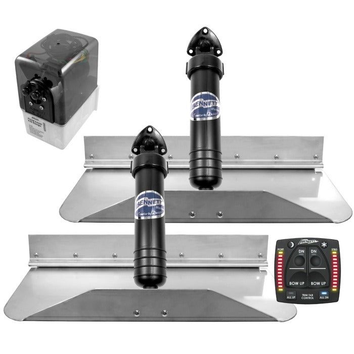 Trim Tab System with One Box Indication - 18" x 9" | Bennett 189OBI - MacombMarineParts.com