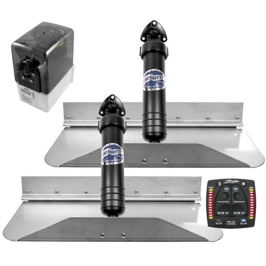 Trim Tab System with One Box Indication - 18" x 9" | Bennett 189OBI - MacombMarineParts.com