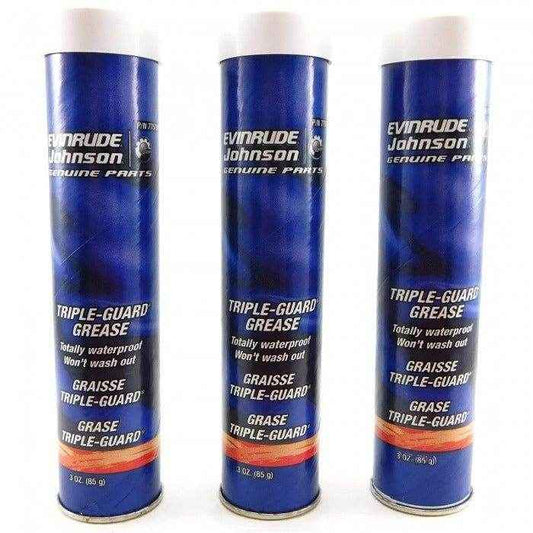 Triple - Guard Marine Grease 3 oz. 3 - Pack | OMC 775616 - MacombMarineParts.com