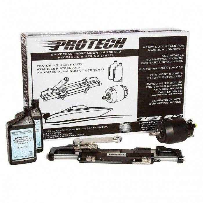 Universal Front Mount OB Hydraulic Steering System | Uflex PROTECH 1.1 - MacombMarineParts.com