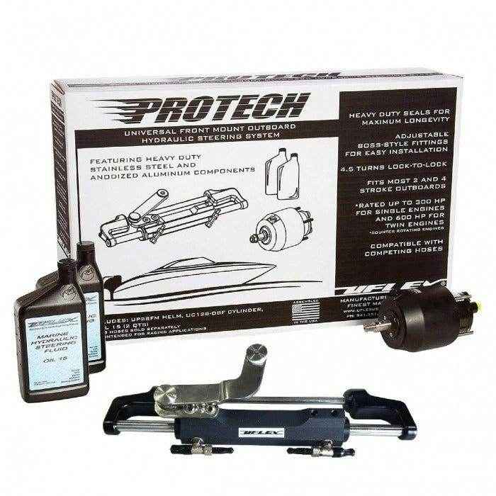 Universal Front Mount OB Hydraulic Steering System | Uflex PROTECH 3.1 - MacombMarineParts.com