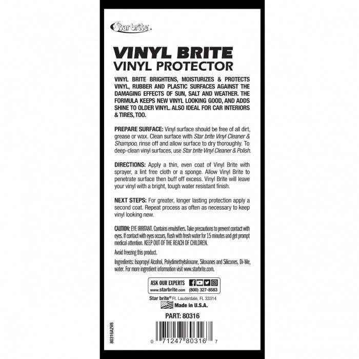 Vinyl Brite Protectant - 16 oz. | Star Brite 080316 - MacombMarineParts.com