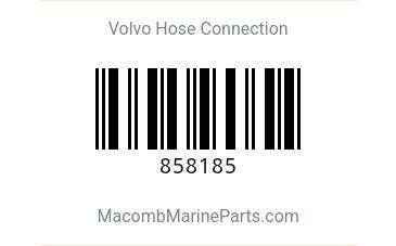 Volvo Hose Connection 858185 - MacombMarineParts.com