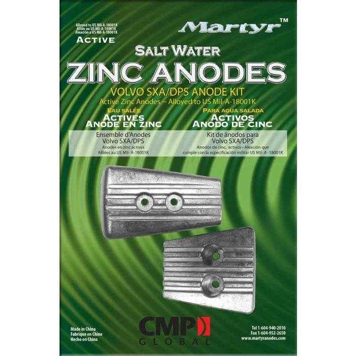 Volvo Penta SX-A & DPS Zinc Anode Kit | Martyr CMSXAKITZ - MacombMarineParts.com