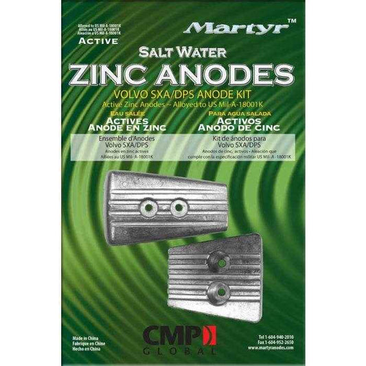 Volvo Penta SX-A & DPS Zinc Anode Kit | Martyr CMSXAKITZ - MacombMarineParts.com