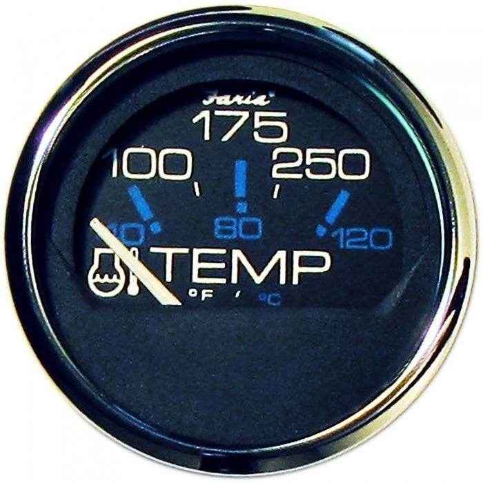 Water Temp Gauge 100-250 Degree | Faria Marine Instruments 13704 - MacombMarineParts.com