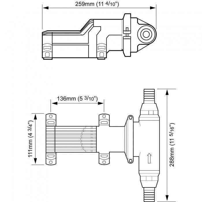 Whale Gulper Grouper MK2 Fishbox Discharge Pump 12 Volt | Whale BP4672 - MacombMarineParts.com