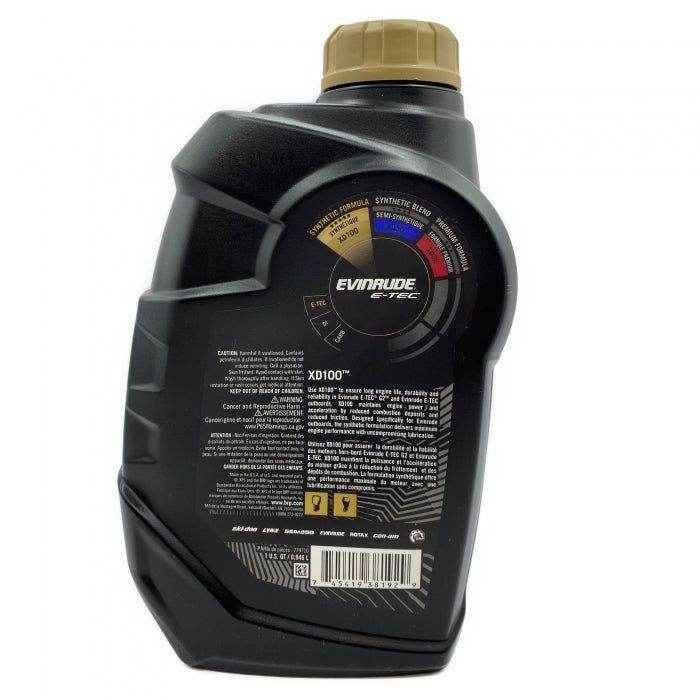 XD100 Synthetic 2-Stroke Engine Oil - 1 Quart | BRP 0779710 - MacombMarineParts.com