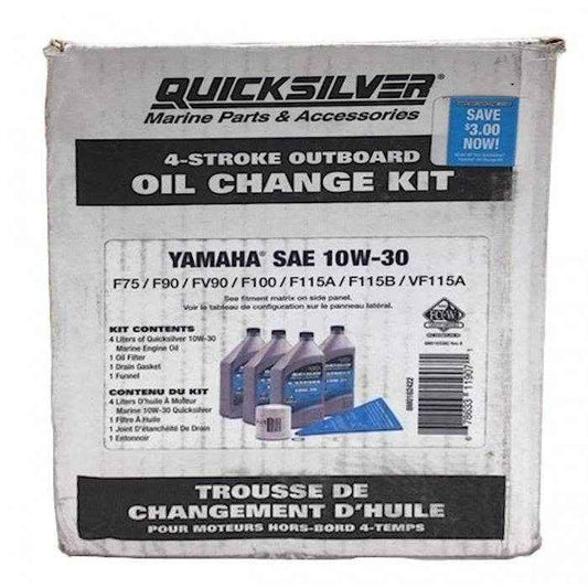 Yamaha Outboard Oil Change Kit F75 - F115 | Quicksilver 98 - 8M0162422 - MacombMarineParts.com