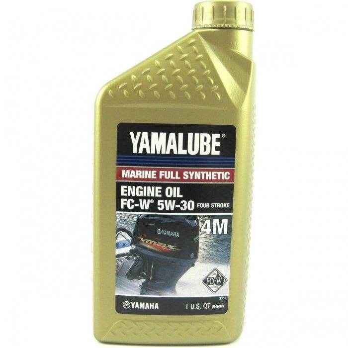Yamalube Engine Oil 5W-30 Full Synthetic Outboard Quart | Yamaha LUB-05W30-FC-12 - MacombMarineParts.com
