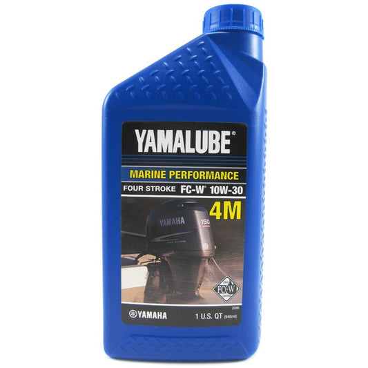 Yamalube Outboard Engine Oil Quart 10W - 30 | Yamaha LUB - 10W30 - FC - 12 - MacombMarineParts.com