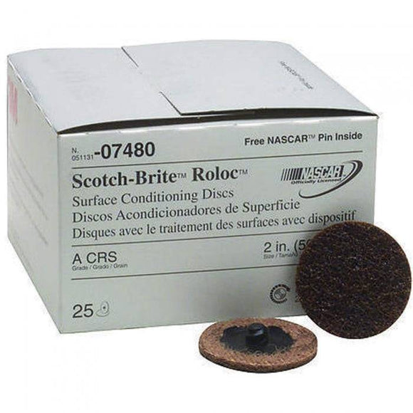 Scotch Brite Coarse Surface Conditioning Discs - 2 in. | 3M 07480 - macomb-marine-parts.myshopify.com