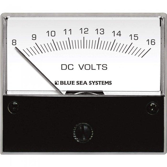 Blue Sea  8-16 Dc Analog Voltmeter 8003 - macomb-marine-parts.myshopify.com