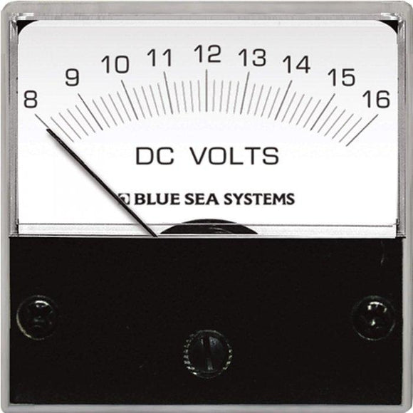 Blue Sea 8-16 Volt Dc Analog Micro Voltmeter 8028 - macomb-marine-parts.myshopify.com