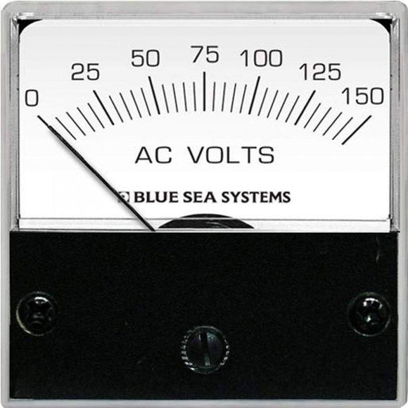 Blue Sea 0-150 Volt Analog AC Micro Voltmeter 8244 - macomb-marine-parts.myshopify.com