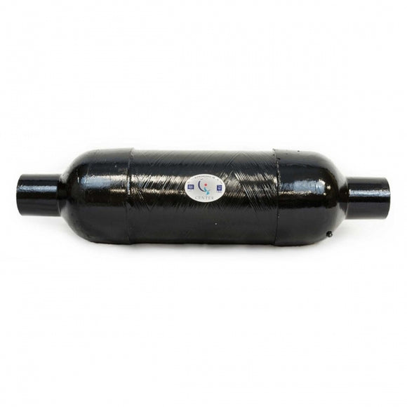 Vernatone Round Muffler 2 1/2 in. Inlet/Outlet | Centek Industries 1000103 - macomb-marine-parts.myshopify.com
