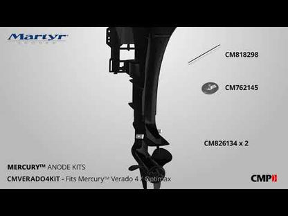 Aluminum Anode Kit Mercury Verado 4 Optimax | Martyr CMVERADO4KITA