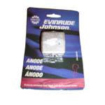 Johnson & Evinrude Gearcase Block Zinc Anode | Bombardier 0436745 - MacombMarineParts.com