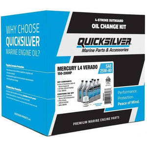 Mercury Oil Change Kit - 200-400 HP L6 Verado | Quicksilver 8M0169544 - macomb-marine-parts.myshopify.com