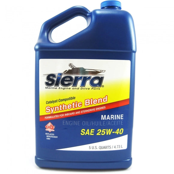 Synthetic Blend Cat Oil 25W-40 5 Quart | Sierra 18-9440CAT-4 - macomb-marine-parts.myshopify.com