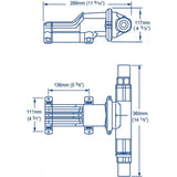 Gulper Toilet Discharge Pump, 24V | Whale BP2554B